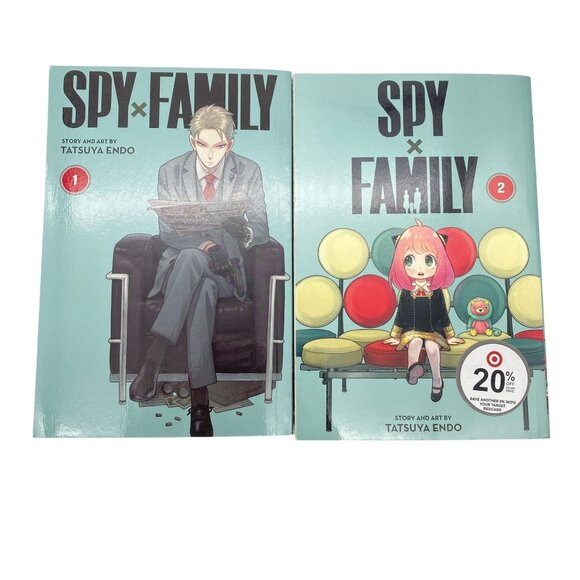 Spy X Family Manga Tatsuya Endo volumes 1 2 Viz graphic art book - Picture 1 of 6